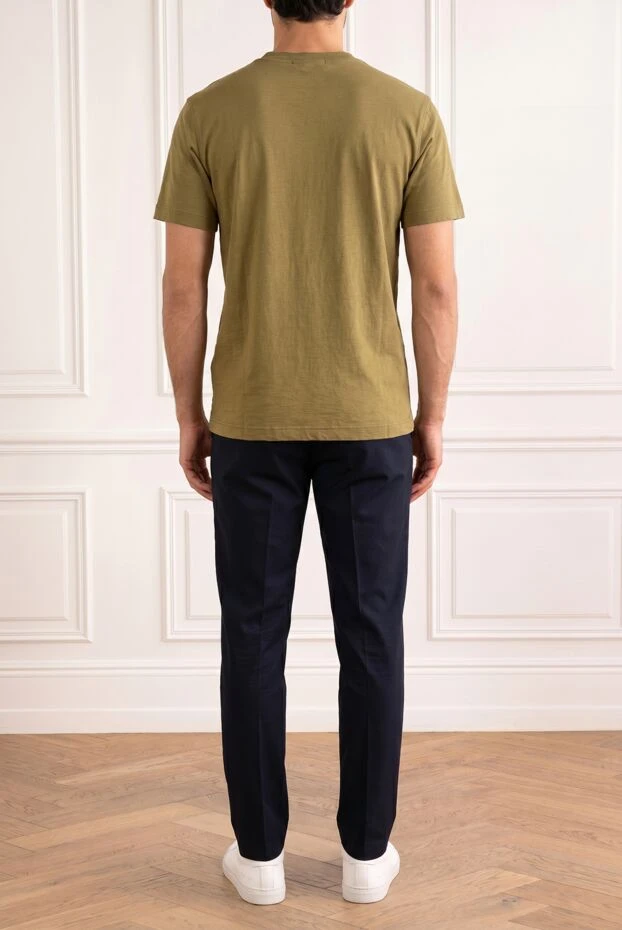 Stone Island мужская хлопковая футболка горчичного цвета 192890 - фото 2