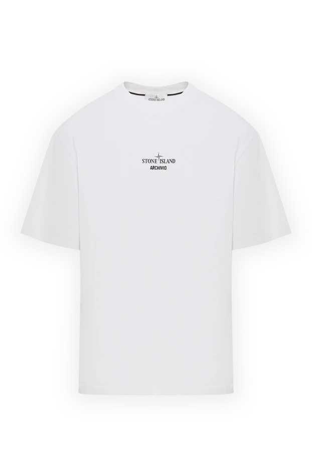 Regular-fit white T-shirt with Archivio print
- photo 1