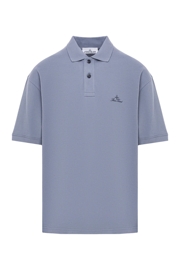 Light blue polo shirt with short sleeves and an embroidered logo, standard fit.
- photo 1
