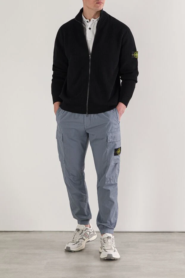 Stone Island жұмсақ қабырғалы органикалық мақтадан жасалған сыдырмалы кардиган 192928 - фото 2