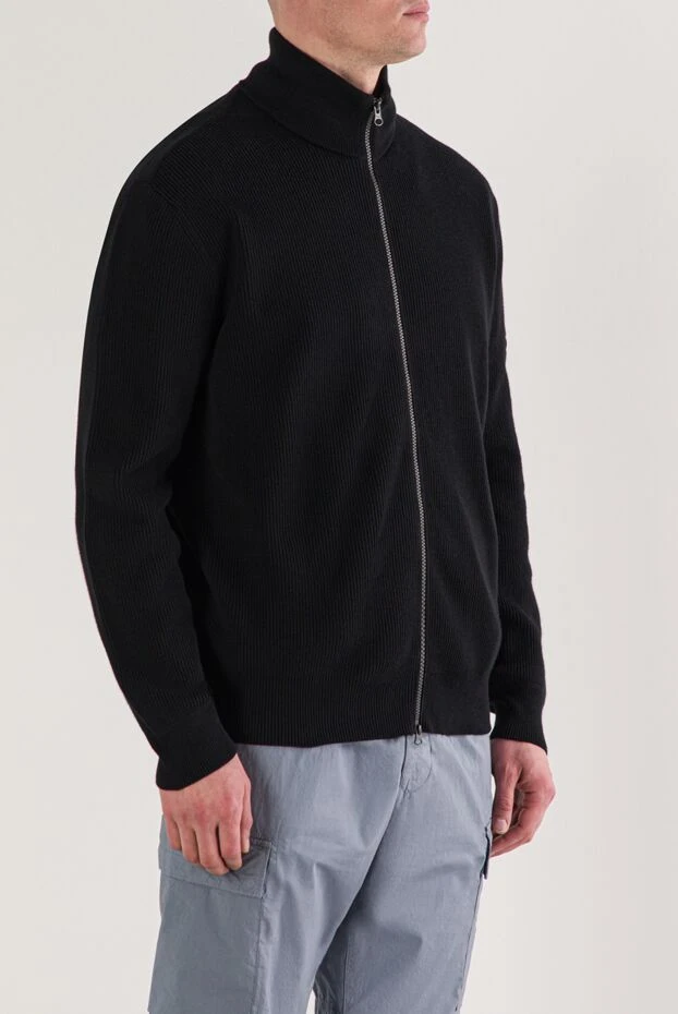 Stone Island жұмсақ қабырғалы органикалық мақтадан жасалған сыдырмалы кардиган 192928 - фото 3