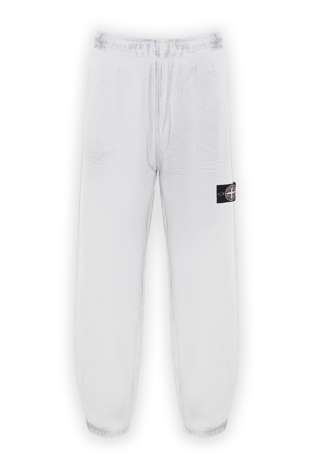 Stone Island спортивные брюки из флиса ламинированные светоотражающей пленкой 192932 - фото 1