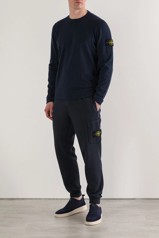 Stone Island вязаный джемпер с круглым вырезом из органического хлопка и нейлона 192945 - фото 2