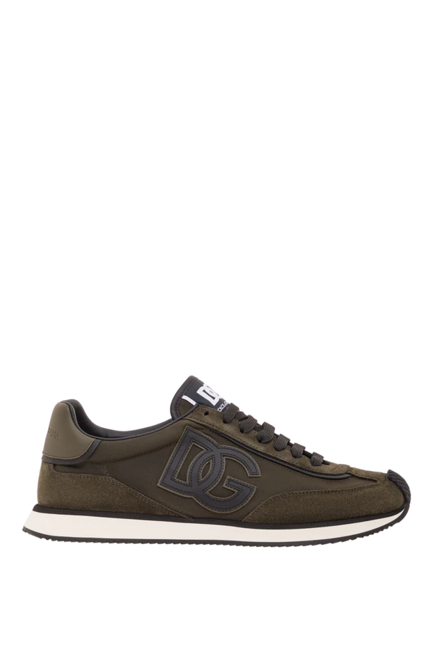 Кроссовки комбинированные DG Cushion зеленого цвета - фото 1