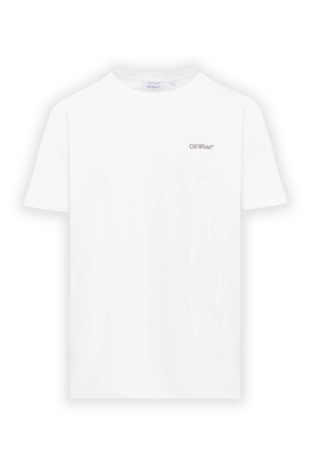 Off-White men's white cotton jersey t-shirt with arrows logo on the back 192975 - photo 1
