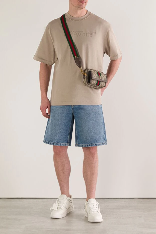 Off-White half arrow five-pocket джинсы бермуда шорттары 192992 - фото 3