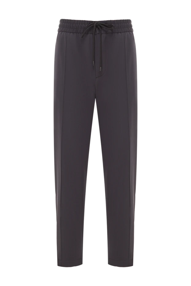 Dolce & Gabbana серые спортивные брюки из шерстяной парусины 193005 - photo 1