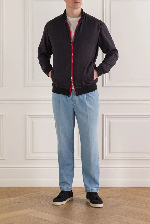 Jacob Cohen cветло-голубые джинсовые брюки с кулиской 193017 - фото 2