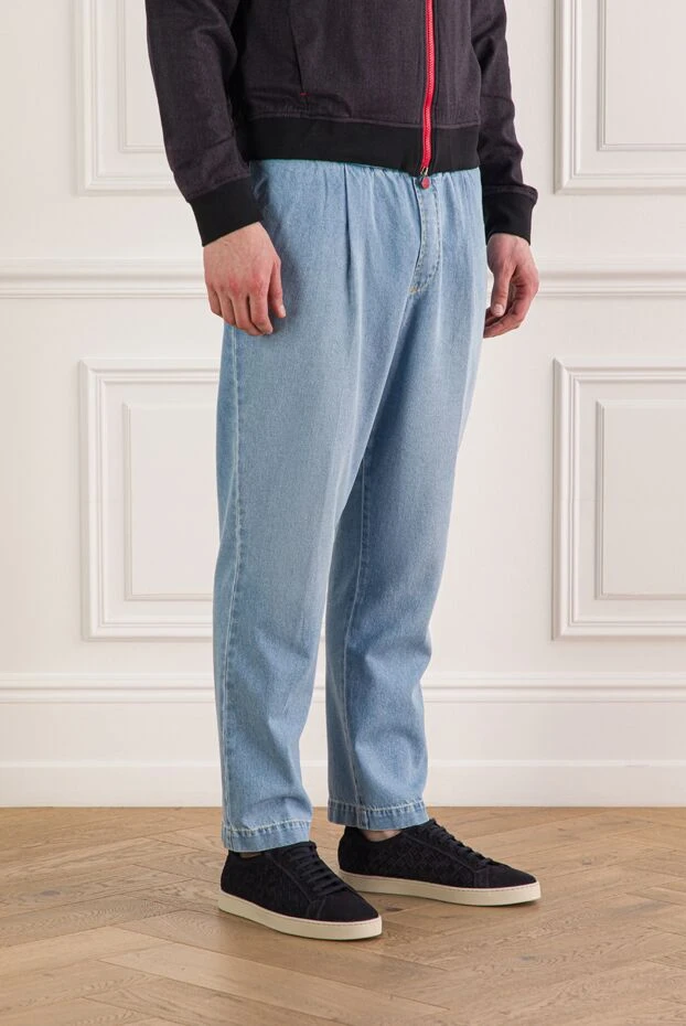 Jacob Cohen cветло-голубые джинсовые брюки с кулиской 193017 - фото 3