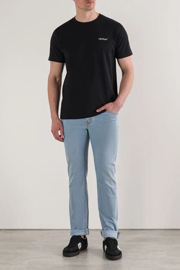 Jacob Cohen джинсы из светло-голубого денима премиум-класса с зауженным кроем 193021 - фото 3