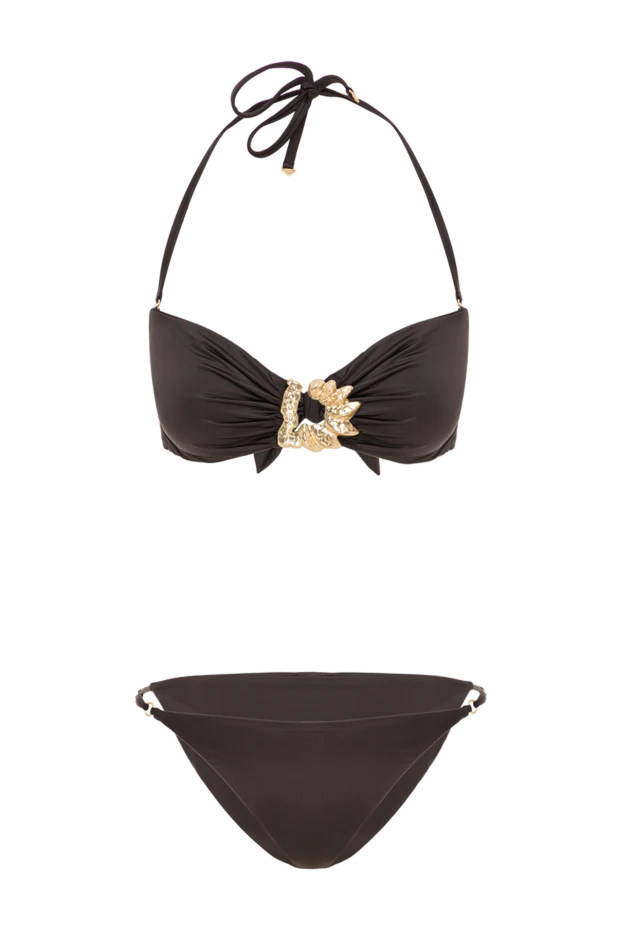 Раздельный купальник с металлической пряжкой в форме солнца - фото 1