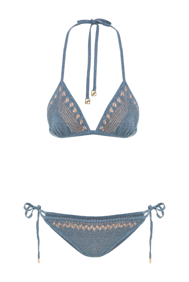 Ашық тоқылған көк түсті Isola екі бөліктен тұратын бикини - фото 1