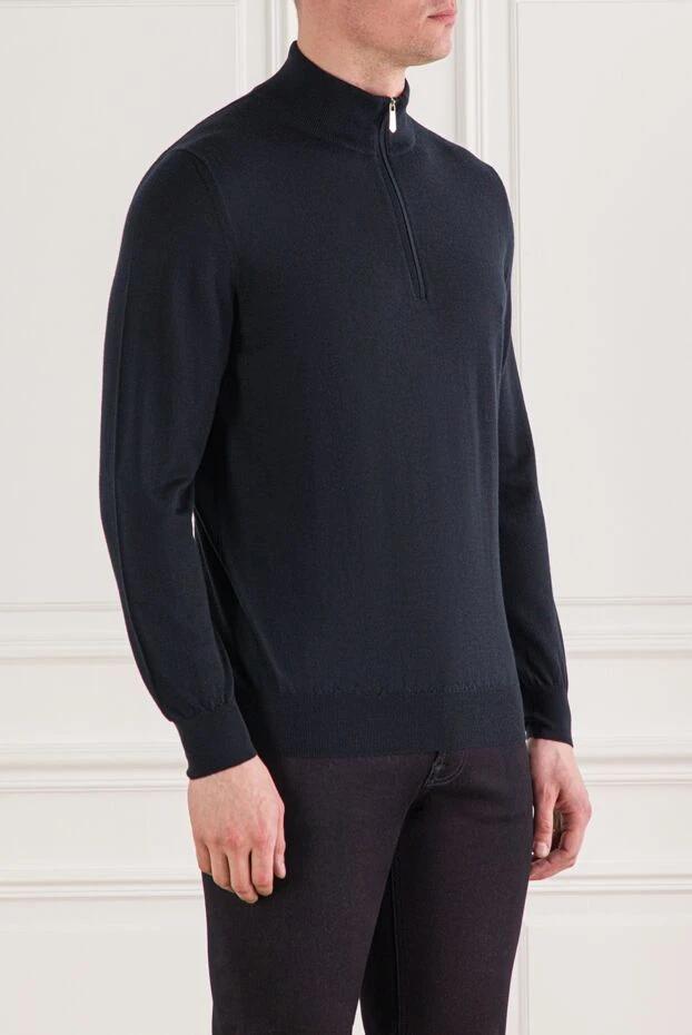 Svevo мужской черный тройер с воротником-стойкой на молнии 193063 - фото 3