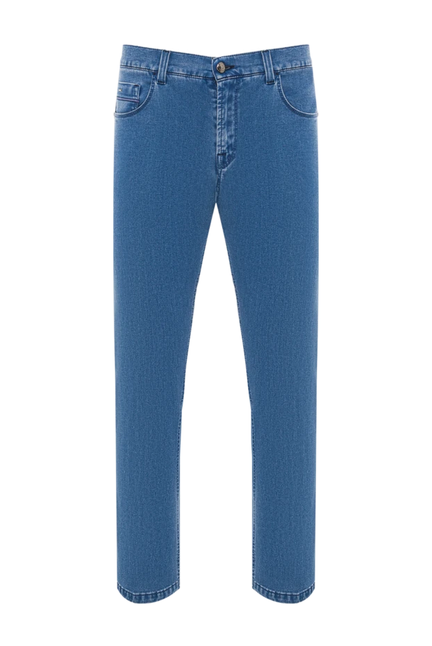 Stefano Ricci classic men's blue jeans with five pockets 193120 - photo 1