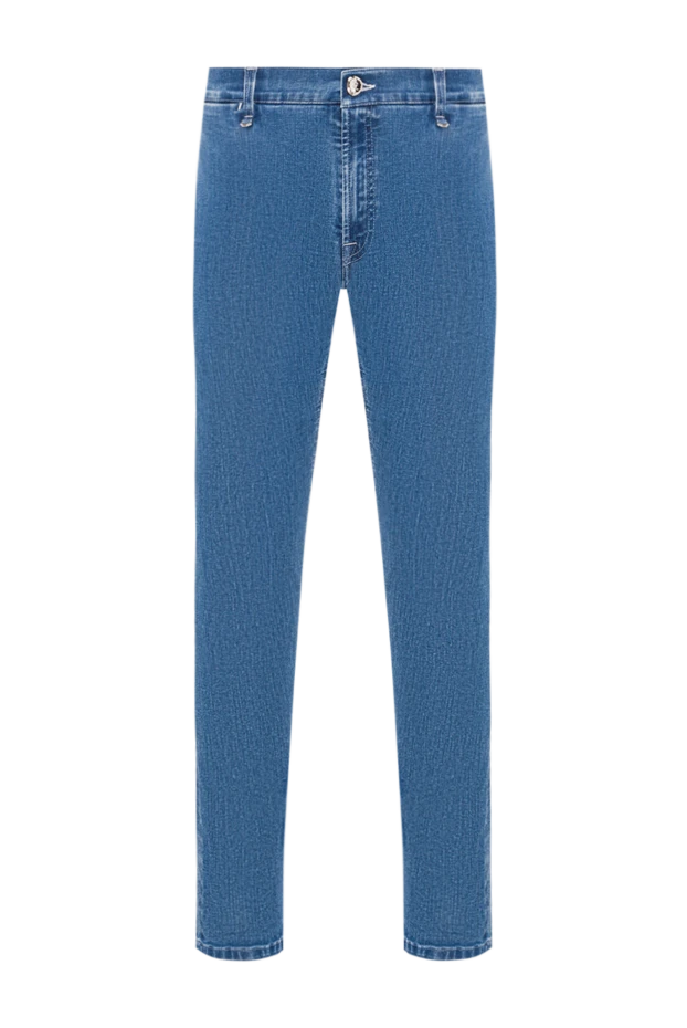 Stefano Ricci classic slim fit jeans with elastic waistband in blue 193121 - photo 1