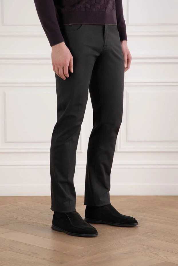 Stefano Ricci classic style black anthracite jeans 193122 - photo 3