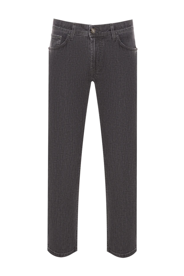 Stefano Ricci basic jeans made of deep gray cotton with a natural texture 193129 - photo 1