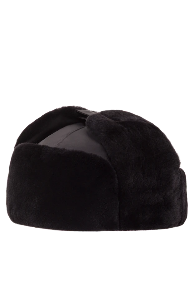 Enrico Mandelli men's black winter hat with earflaps 193155 - photo 3