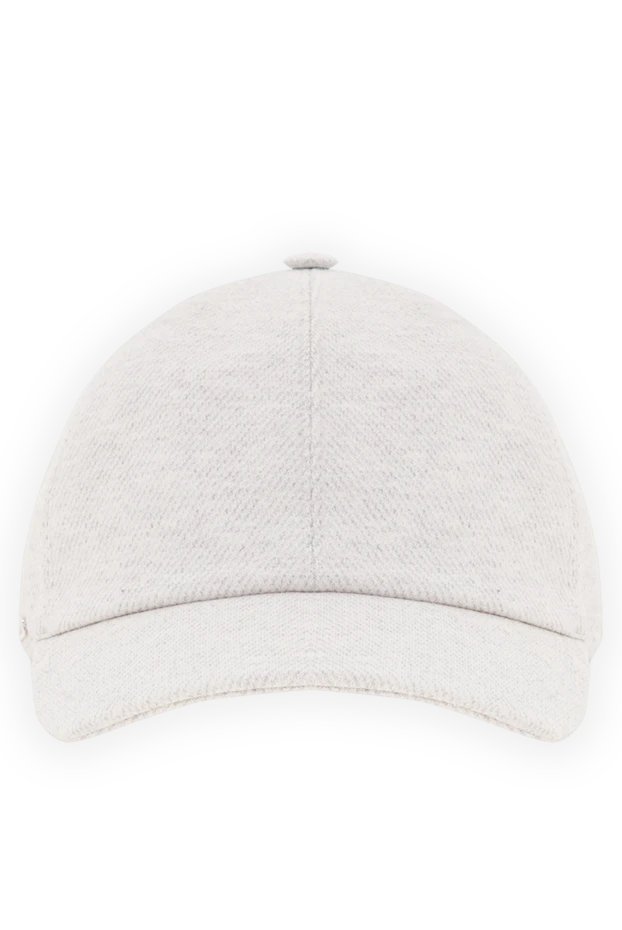 Ерлерге арналған сұр жүн және мақта аралас бас киім - фото 1