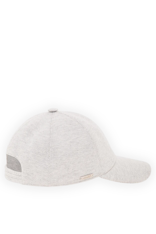 Enrico Mandelli men's grey wool and cotton blend cap 193157 - photo 3