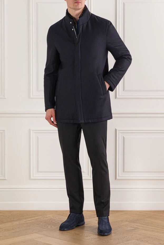 Enrico Mandelli men's insulated jacket with a fur-trimmed collar 193188 - photo 2