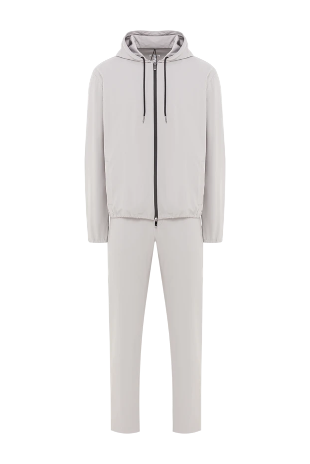 Лаконикалық стильдегі ерлерге арналған сұр спорттық костюм - фото 1
