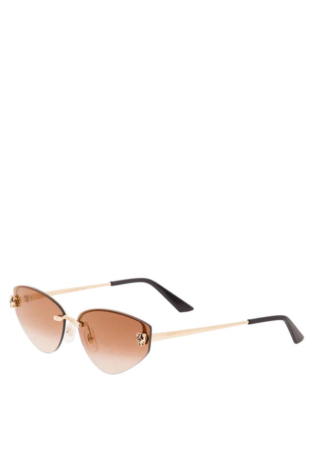 Cartier женские солнцезащитные очки формы «кошачий глаз» с безободковой оправой 193233 - фото 3