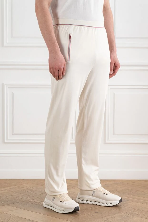 Zilli white jogger pants with red and blue stripes 193249 - photo 3
