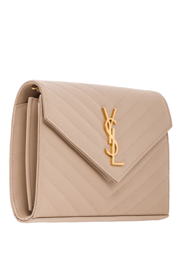 Saint Laurent cassandra бежевый түсті әмиян 193262 - фото 3