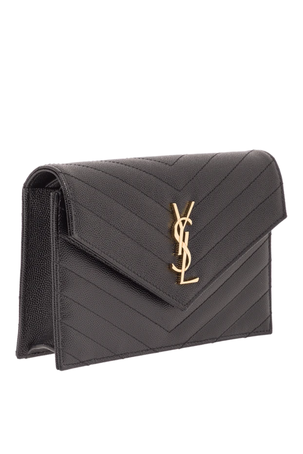 Saint Laurent сумочка на цепочке c логотипом cassandre и стеганой строчкой в ​​виде шевронов 193263 - фото 3