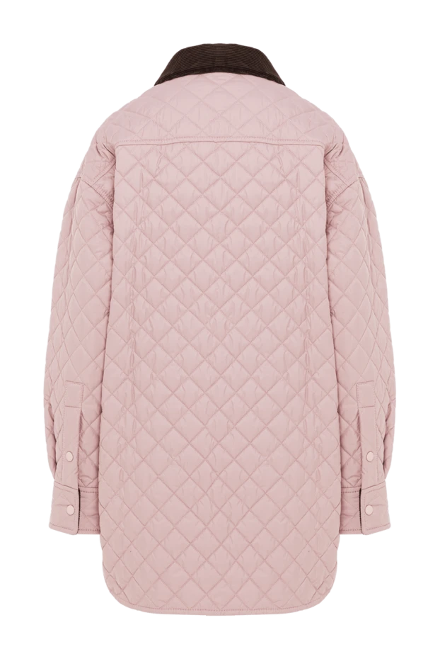 Loewe женская стеганая куртка-рубашка с контрастным карманом и воротником 193313 - фото 2