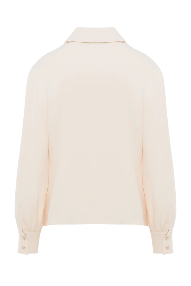 Valentino женская кремовая блузка из шелкового кади 193344 - фото 2