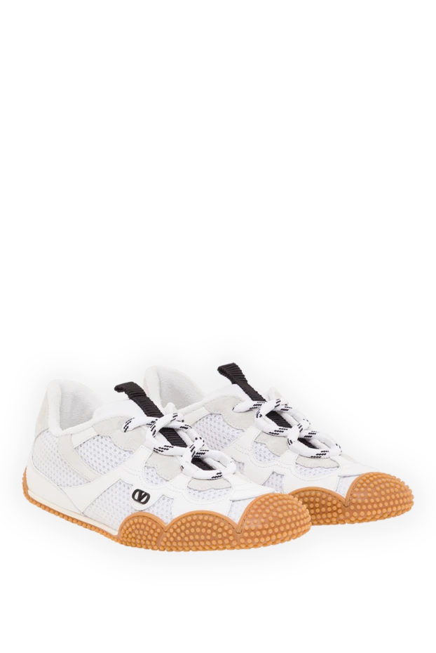 Valentino женские кроссовки amphibia в белом цвете с оригинальной подошвой 193346 - фото 2