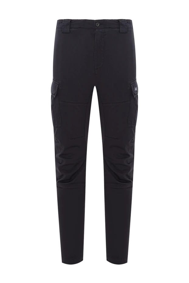 C.P.Company черные брюки карго с накладными карманами на бедрах 193353 - фото 1