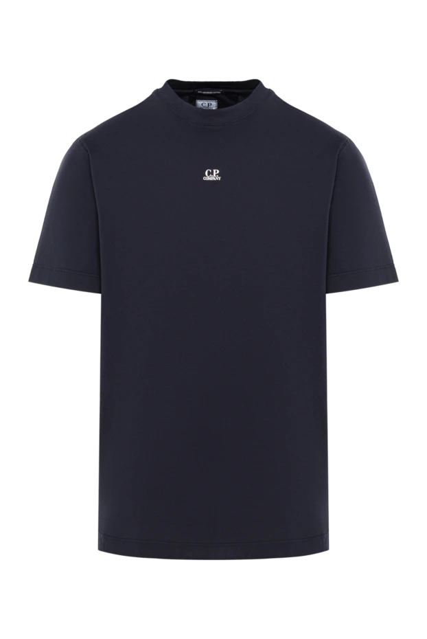 Black cotton jersey T-shirt with logo on the chest - photo 1