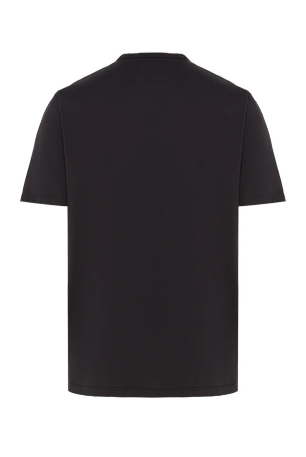 C.P.Company кеудесінде логотипі бар ерлерге арналған қара түсті 100% мақтадан жасалған футболка 193362 - фото 2