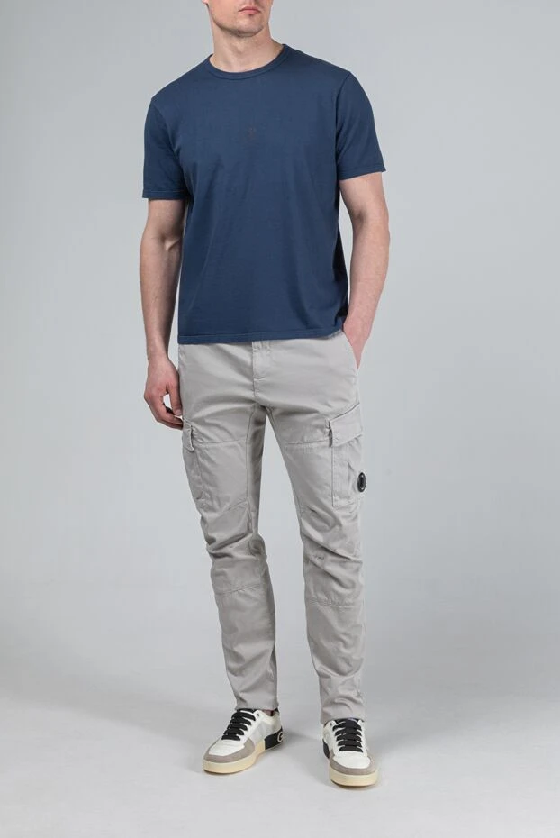 C.P.Company футболка с короткими рукавами и круглым вырезом в темно-синем цвете 193363 - фото 2