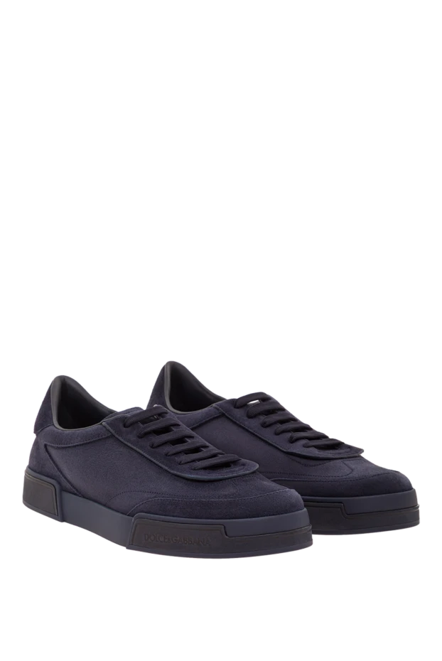 Мужские кроссовки Portofino Yacht в темно-синем цвете из кожи - фото 2