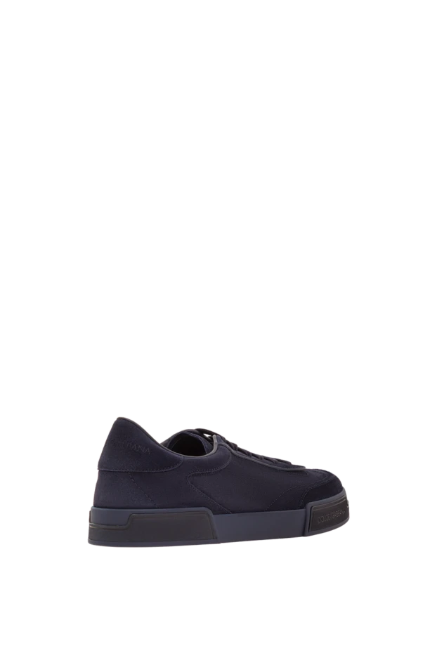 Dolce & Gabbana ерлерге арналған portofino яхта кроссовкалары қою көк түсті былғарыдан жасалған 193383 - фото 3