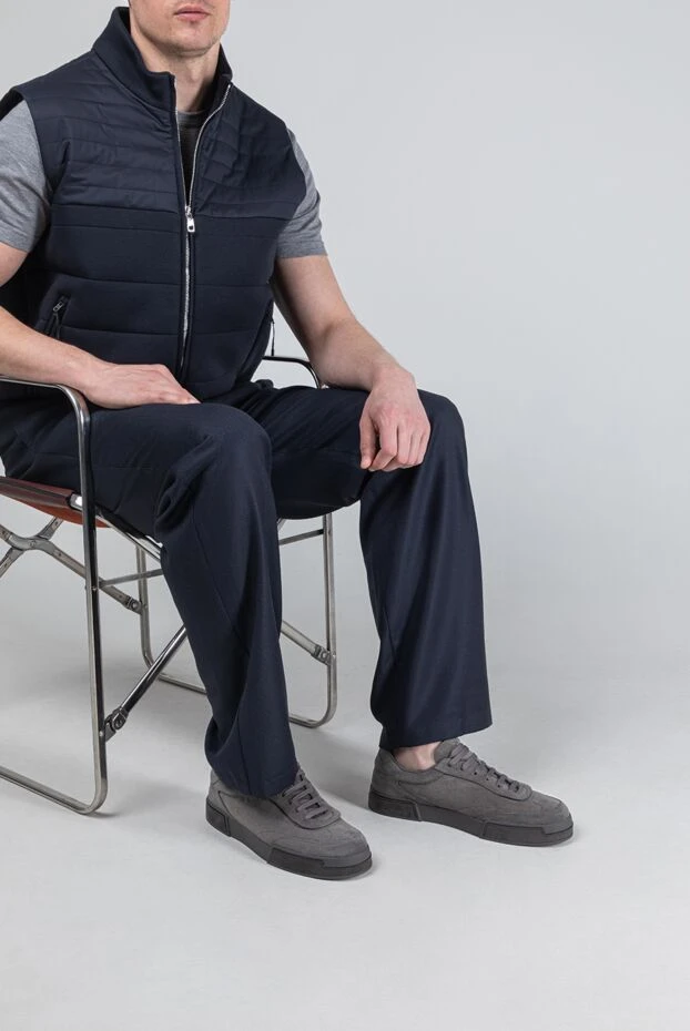 Dolce & Gabbana мужские кроссовки portofino yacht из замши 193384 - фото 2