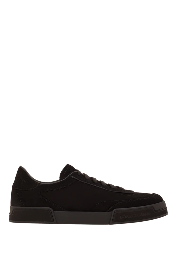 Dolce & Gabbana мужские кроссовки portofino yacht из черной замши 193385 - фото 1