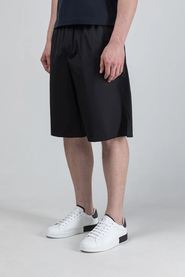 Dolce & Gabbana мужские шорты из хлопка с эластичным поясом и кулиской 193395 - photo 3