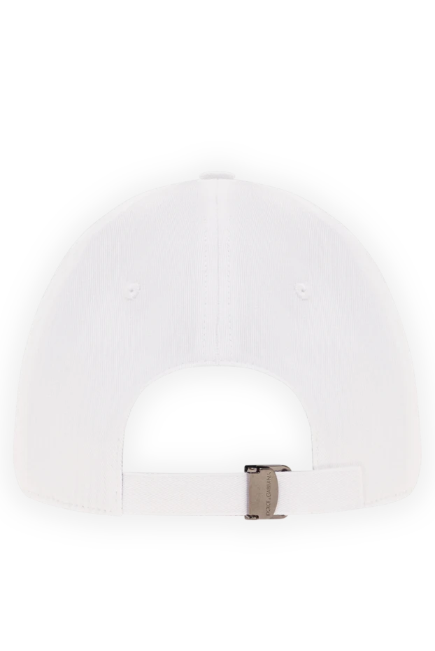 Dolce & Gabbana мужская бейсболка белого цвета из высококачественного хлопка 193406 - фото 3