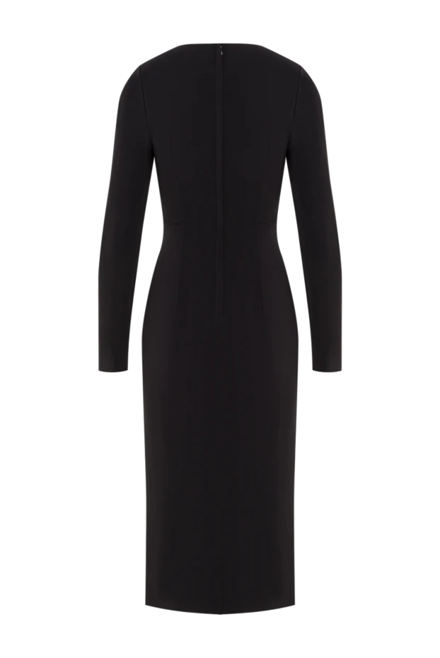 Dolce & Gabbana қалың қара кадидан тігілген кешкі көйлек 193412 - фото 2