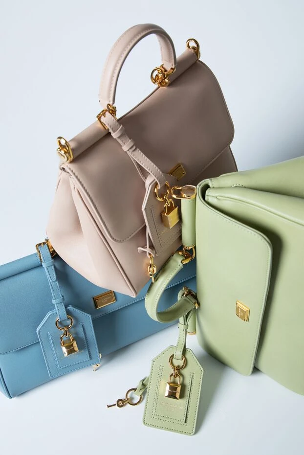 Dolce & Gabbana менің сицилия жасыл бұзау терісінен жасалған плонге сөмкем 193420 - фото 3