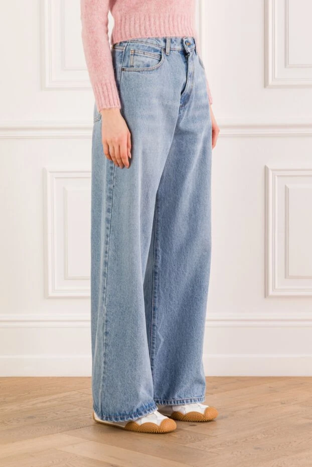 Giuseppe Di Morabito джинсы широкие с вышитой анаграммой на заднем кармане 193436 - фото 3
