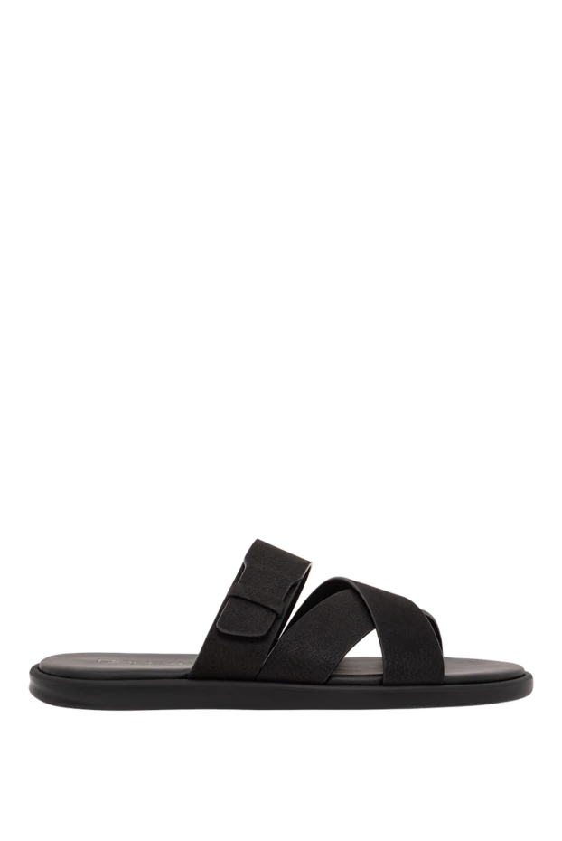 Black leather multi-strap sandals
- photo 1