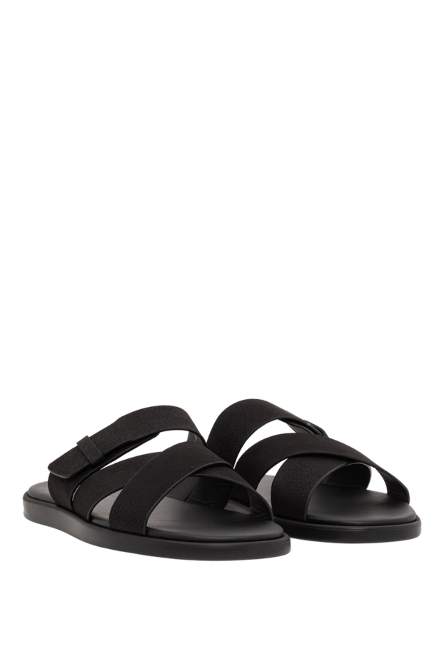 Black leather multi-strap sandals
- photo 2