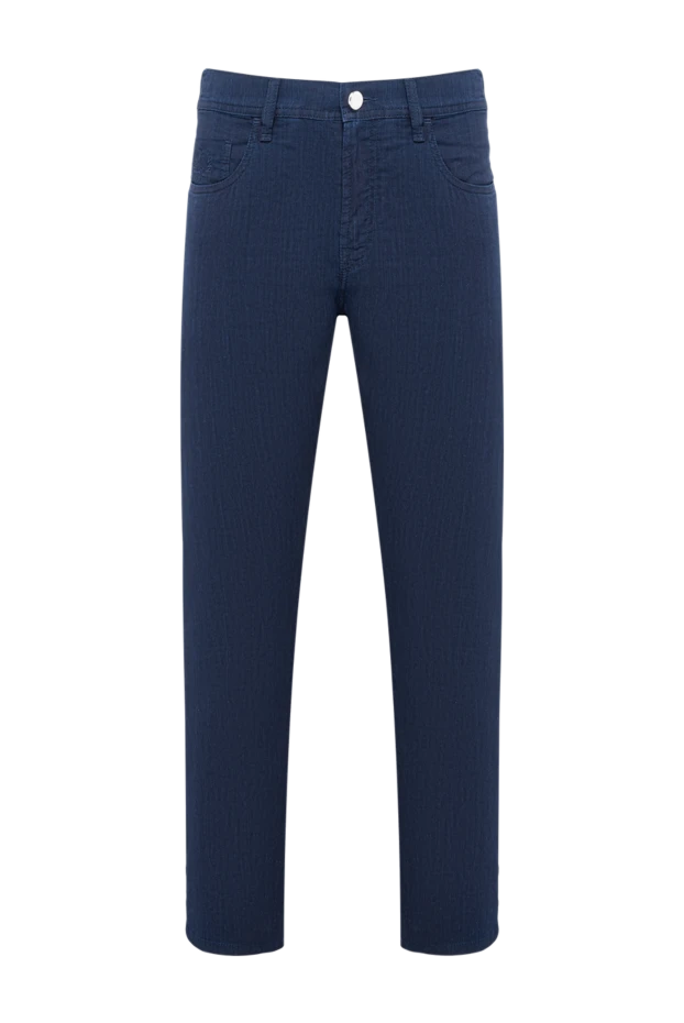 Scissor Scriptor dark blue tapered jeans with crocodile patch 193490 - photo 1