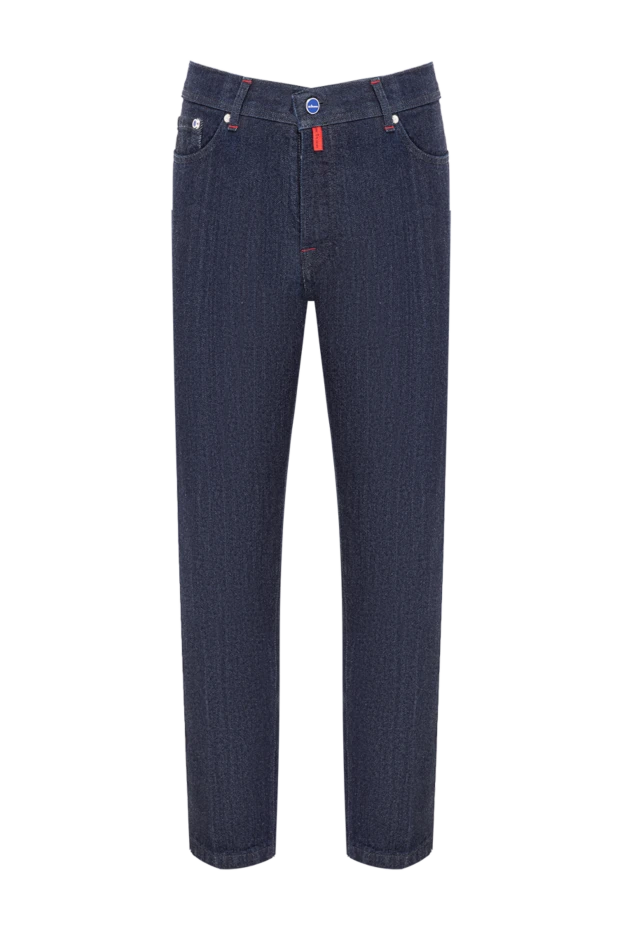 Kiton мужские темно-синие джинсы из высококачественного денима 193532 - photo 1